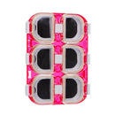 Magnetic Plastic Fish Hook Box Fishing Tackle Organizer Swivels Lures Holder 6 Compartments