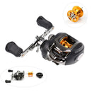 Right Handed Baitcasting Reel - Ultra Smooth 9 + 1 Shielded Ball Bearings Centrifugal Brake Fishing Reels for Bass Pike Carp Coarse Sea Predator Fishing