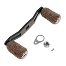 110mm/4.33inch Cartbon Fiber Fishing Spinning Reel Handle for Baitcasting Two Bearings