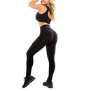 Women High Waist Fitness Leggings Yoga Athletic Pants S Black