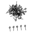 50 Pieces 13mm Carp Fishing Chod Boilie Screw with Ring Pop Up Peg Pellet Holder Bait Stop Matte Black Terminal Tackle