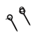 50 Pieces 13mm Carp Fishing Chod Boilie Screw with Ring Pop Up Peg Pellet Holder Bait Stop Matte Black Terminal Tackle