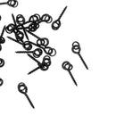 50 Pieces 13mm Carp Fishing Chod Boilie Screw with Ring Pop Up Peg Pellet Holder Bait Stop Matte Black Terminal Tackle
