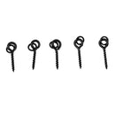 50 Pieces 13mm Carp Fishing Chod Boilie Screw with Ring Pop Up Peg Pellet Holder Bait Stop Matte Black Terminal Tackle