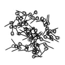50 Pieces 13mm Carp Fishing Chod Boilie Screw with Ring Pop Up Peg Pellet Holder Bait Stop Matte Black Terminal Tackle