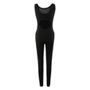 Women Ladies Sports Fitness Leggings Exercise Yoga Jumpsuit S Black