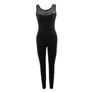 Women Ladies Sports Fitness Leggings Exercise Yoga Jumpsuit M Black