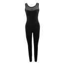 Women Ladies Sports Fitness Leggings Exercise Yoga Jumpsuit M Black