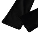 Women Ladies Sports Fitness Leggings Exercise Yoga Jumpsuit L Black and Rose Red