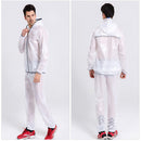Waterproof Men Raincoat Jacket Cycling Rain Jersey 3XL White