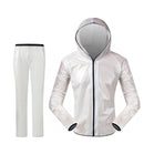 Waterproof Men Raincoat Jacket Cycling Rain Jersey 3XL White