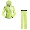 Waterproof Men Raincoat Jacket Cycling Rain Jersey 3XL Green