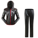 Waterproof Men Raincoat Jacket Cycling Rain Jersey XL Black