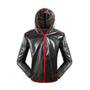 Waterproof Men Raincoat Jacket Cycling Rain Jersey L Black
