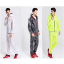 Waterproof Men Raincoat Jacket Cycling Rain Jersey L Black
