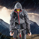 Waterproof Men Raincoat Jacket Cycling Rain Jersey S Black