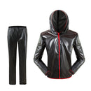 Waterproof Men Raincoat Jacket Cycling Rain Jersey S Black