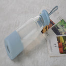 Portable Leakproof Outdoor Sports Hiking Camping Cycling Glass Juice Water Bottle Travel Mug 360ml Blue