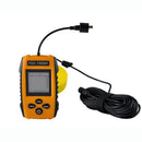 Portable Fish Finder, Water Depth & Temperature Fishfinder with Wired Sonar Sensor Transducer and LCD Display