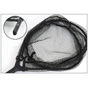 Fly Fishing Landing Net Carp Trout Soft Landing Net with Safety Line Black