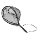 Fly Fishing Landing Net Carp Trout Soft Landing Net with Safety Line Black