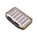 Waterproof Fly Box Double Clear Lid Fly Fishing Box Easy Grip Foam
