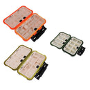 Lightweight Pocket Design Double Layer Design Fishing Tackle Box Fishing Lure Box Bait Hook Storage Case Green Size S