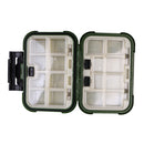 Lightweight Pocket Design Double Layer Design Fishing Tackle Box Fishing Lure Box Bait Hook Storage Case Green Size S