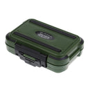 Lightweight Pocket Design Double Layer Design Fishing Tackle Box Fishing Lure Box Bait Hook Storage Case Green Size S