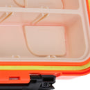 Lightweight Pocket Design Double Layer Design Fishing Tackle Box Fishing Lure Box Bait Hook Storage Case L Orange