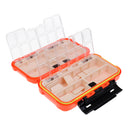 Lightweight Pocket Design Double Layer Design Fishing Tackle Box Fishing Lure Box Bait Hook Storage Case L Orange