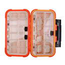 Lightweight Pocket Design Double Layer Design Fishing Tackle Box Fishing Lure Box Bait Hook Storage Case L Orange