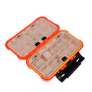 Lightweight Pocket Design Double Layer Design Fishing Tackle Box Fishing Lure Box Bait Hook Storage Case L Orange