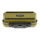 Lightweight Pocket Design Double Layer Design Fishing Tackle Box Fishing Lure Box Bait Hook Storage Case L Army Green