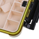 Lightweight Pocket Design Double Layer Design Fishing Tackle Box Fishing Lure Box Bait Hook Storage Case L Army Green