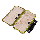 Lightweight Pocket Design Double Layer Design Fishing Tackle Box Fishing Lure Box Bait Hook Storage Case L Army Green
