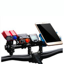 7.9inch Bicycle Bike Bracket Handlebar Extension Flashlight Mount Carbon Fiber Extender Aluminum Alloy Holder Space Saver