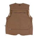 Mens Outdoor Sportswear Multi-Pocket Anti-Wrinkle Breathable Zip Closure Fishing Hunting Vest Photography Jacket Khaki 4XL