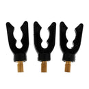 3Pcs Carp Fishing Rod Holder Black Plastic Fishing Rod Pod Rest Gripper V Holder
