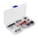 Safety Fishing Clips Hooks Swivels Beads Kit with Hard Plastic Tackle Box