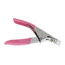 Manicure Salon Art Tips Clippers Acrylic Artificial False Nail Cutters Pink