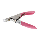 Manicure Salon Art Tips Clippers Acrylic Artificial False Nail Cutters Pink