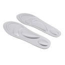 Pair Of Men Women 4D Shoe Insoles Memory Foam Cushions Support Shoes Pads Inserts Pain Reliever Silver