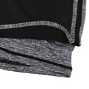 Women Girls Summer Fashionable Outdoor Sportswear Clothing Yoga Training Cycling Running Suit Set Short-sleeved Top Short Grey L