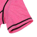 Women Girls Summer Fashionable Outdoor Sportswear Clothing Yoga Training Cycling Running Suit Set Short-sleeved Top Short Pink M