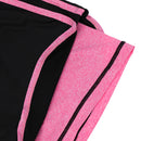 Women Girls Summer Fashionable Outdoor Sportswear Clothing Yoga Training Cycling Running Suit Set Short-sleeved Top Short Pink M