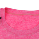 Women Girls Summer Fashionable Outdoor Sportswear Clothing Yoga Training Cycling Running Suit Set Short-sleeved Top Short Pink L