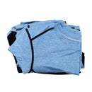 Women Girls Summer Fashionable Outdoor Sportswear Clothing Yoga Training Cycling Running Suit Set Short-sleeved Top Short Blue M