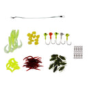 Fishing Lures Tackle Kit Jig Head Hooks Rolling Swivels Life-like Lures Set
