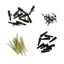 40pcs Rigs Tube Quick Change Swivels Weights Clips Fishing Tackle Set